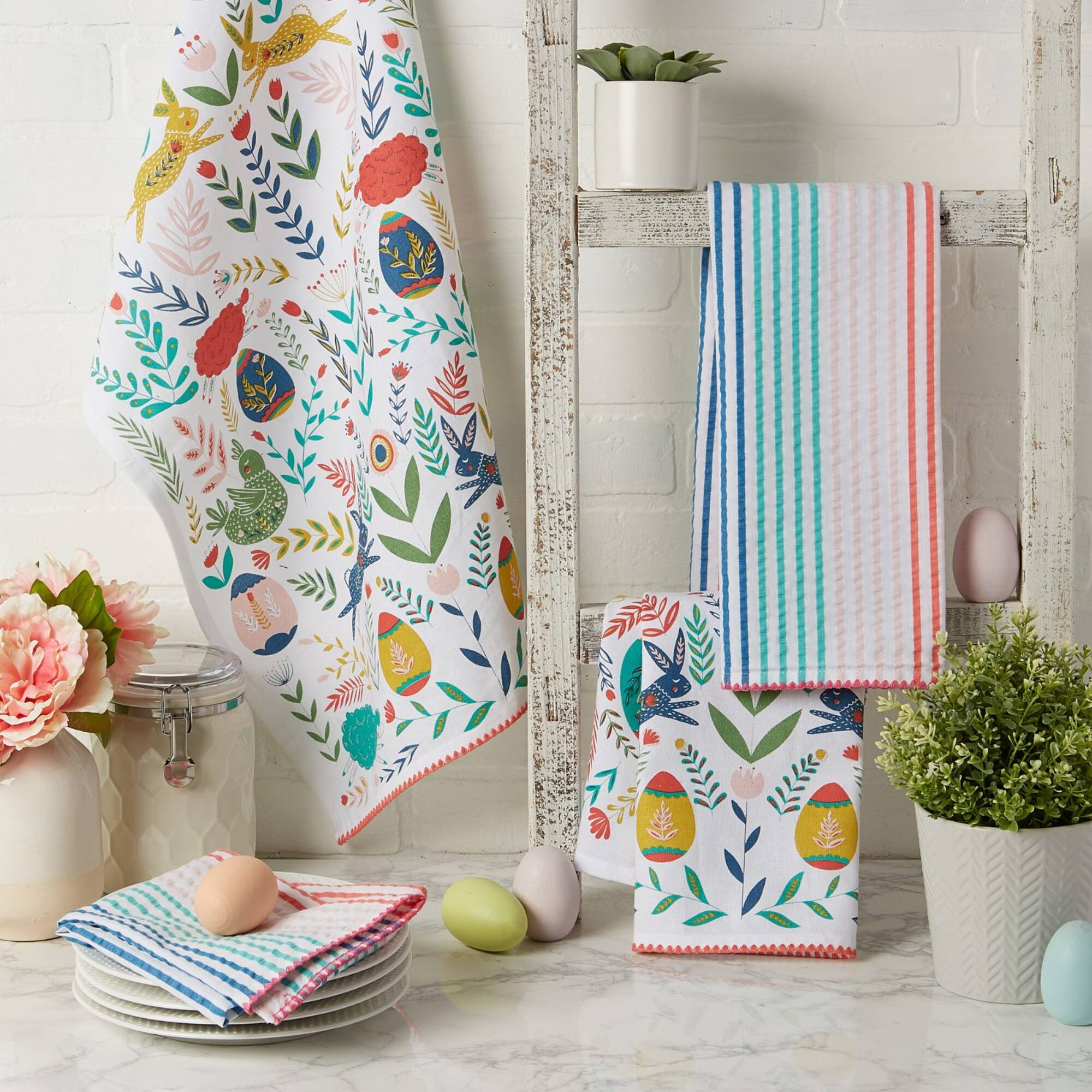 DII® Easter Folk Garden Kitchen Textiles Dishtowel Set